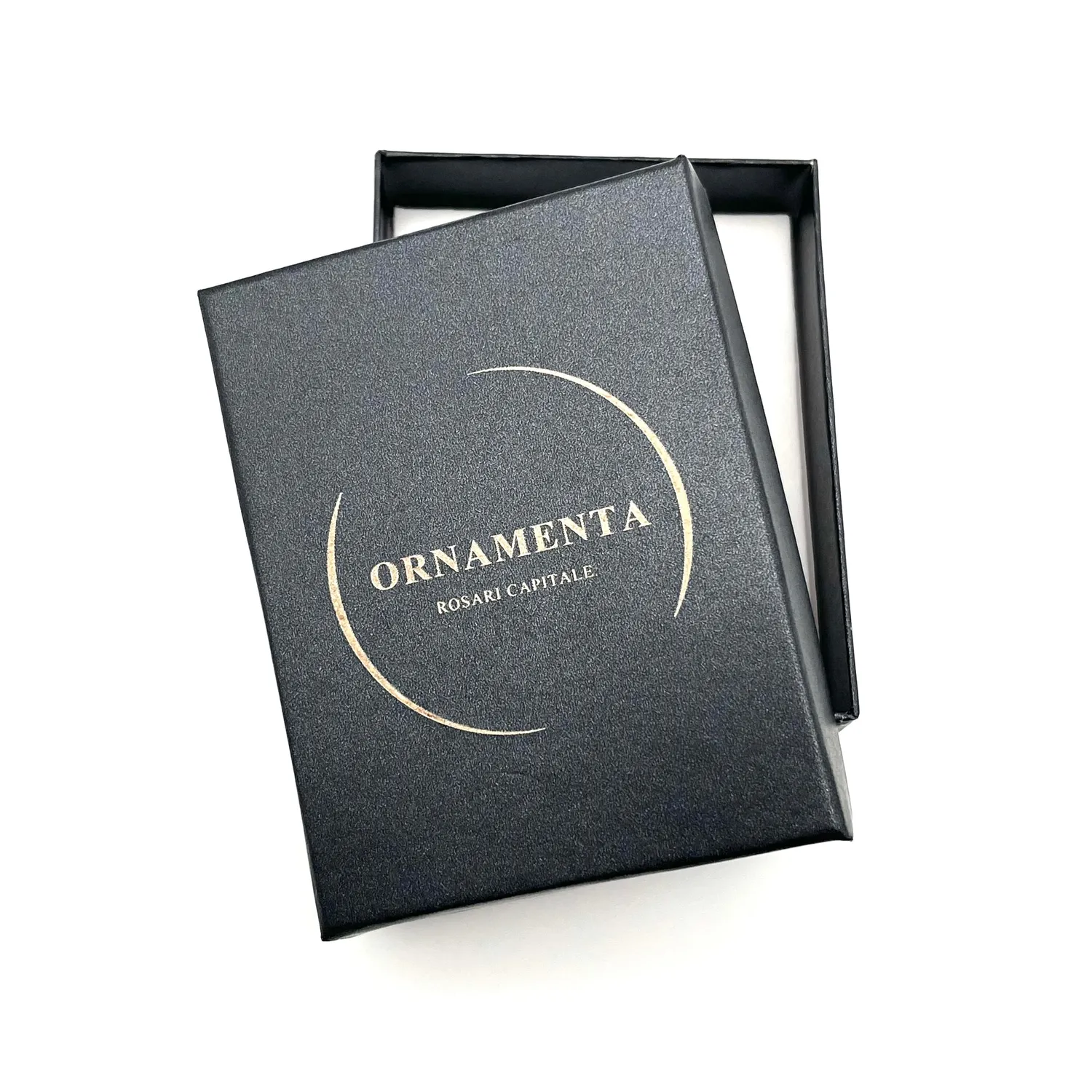 Ornamenta Croce orecchini acciaio nero dorato