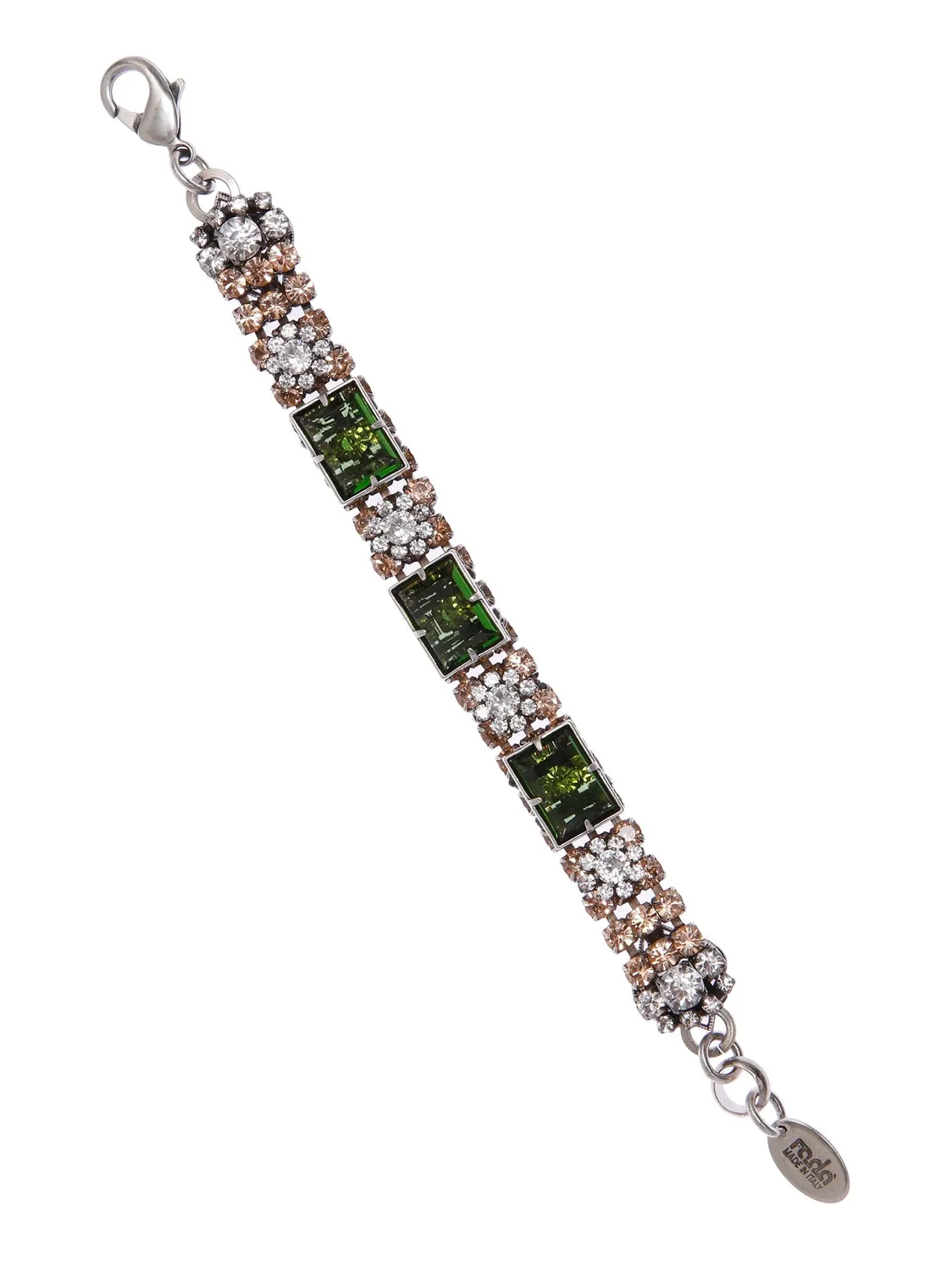 Rada Bracciale Gioiello Strass Pesca Viola