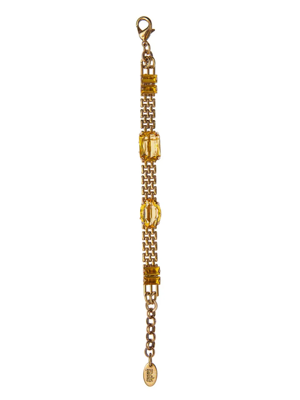 Rada Bracciale catena con pietre giallo pietre colorate
