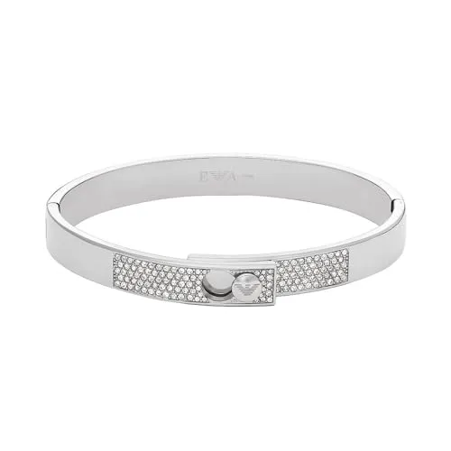 Emporio Armani Set Donna Orologio Acciaio Argento Bracciale