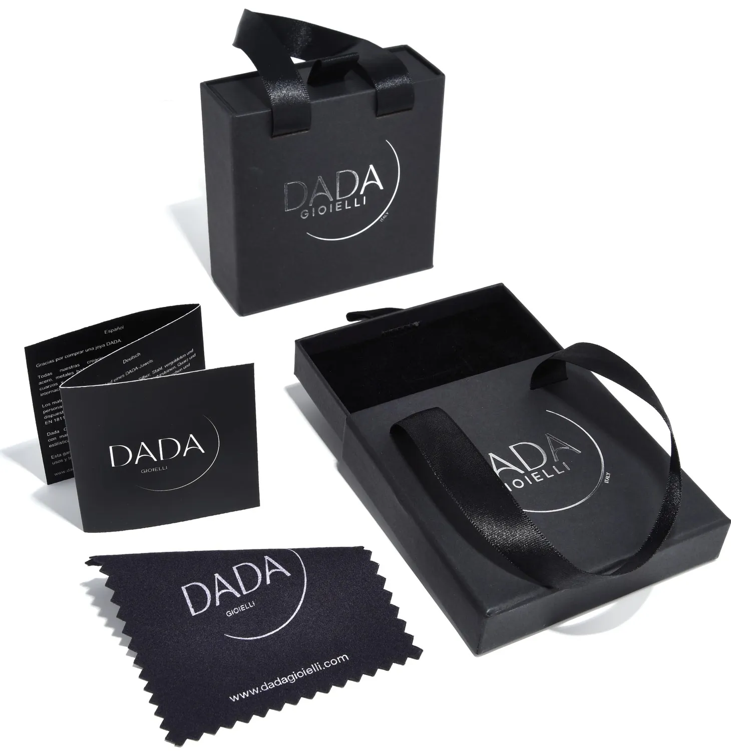 Dada Gioielli Collana Quadrifoglio Donna Acciaio con Zirconi