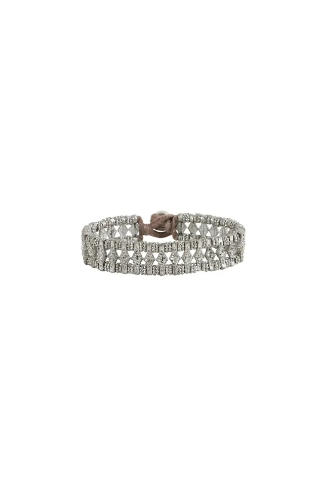House of Tuhina Meera Silver bracciale argento boho