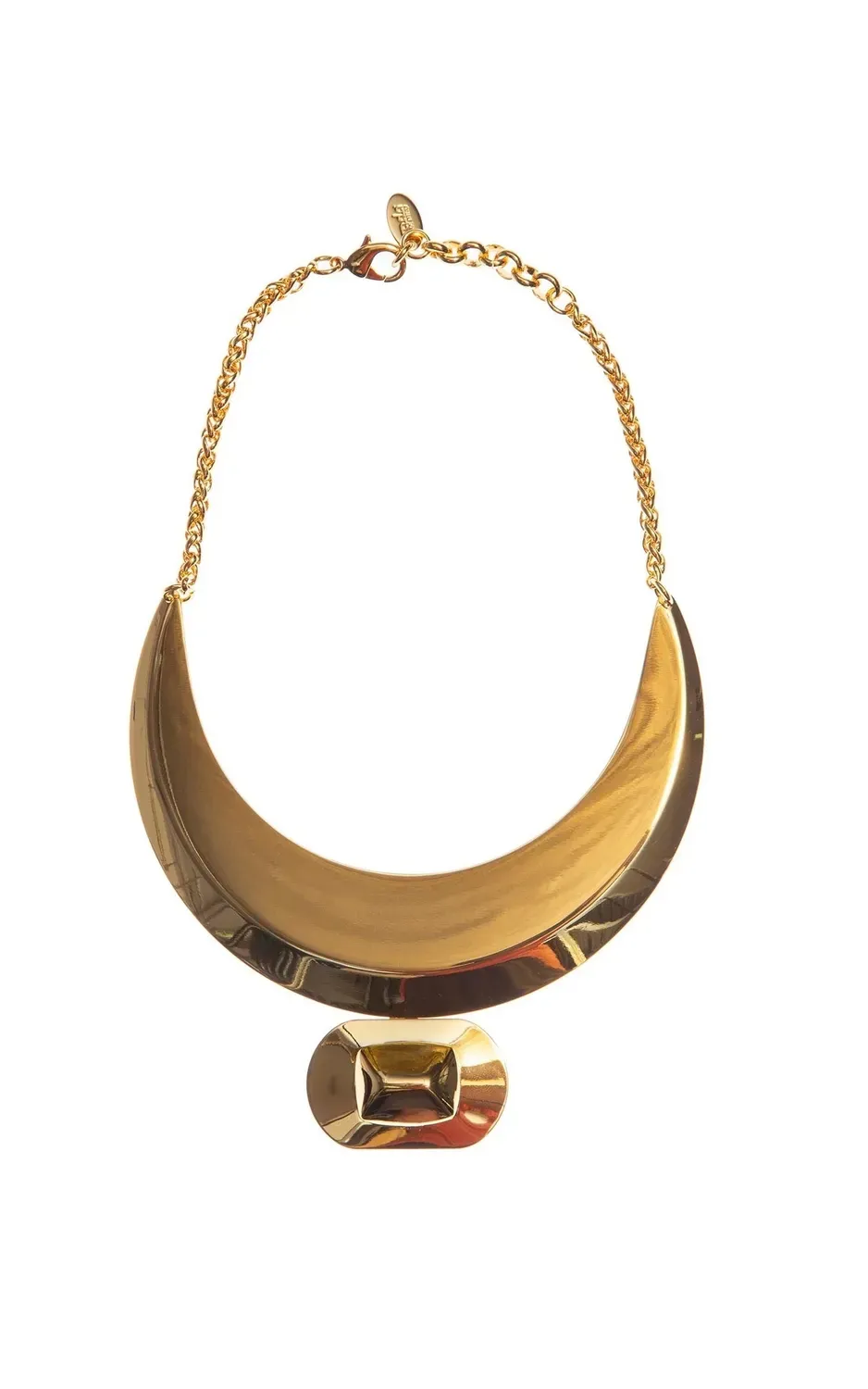 Rada Collana Anni '80 girocollo oro placca con borchia