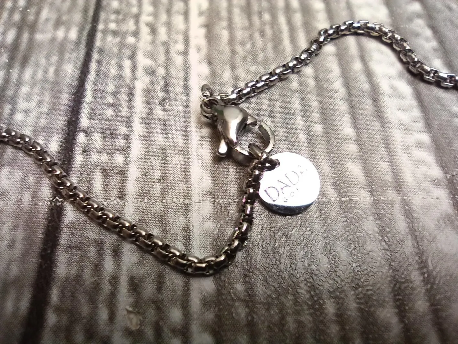 Dada Gioielli Piastrina Militare Collana Uomo Nero Acciaio