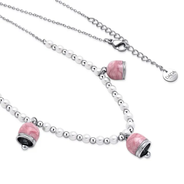 Dada Gioielli Collana Perle Maiorca Campanelle Capri Rosa