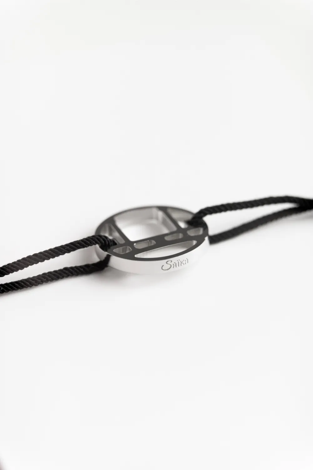 Saika Torii Steel bracciale nero in acciaio