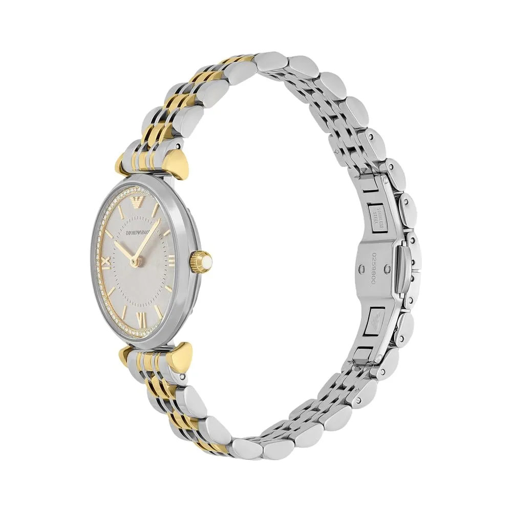 Emporio Armani AR11702 Orologio Donna Acciaio Champagne 32 mm