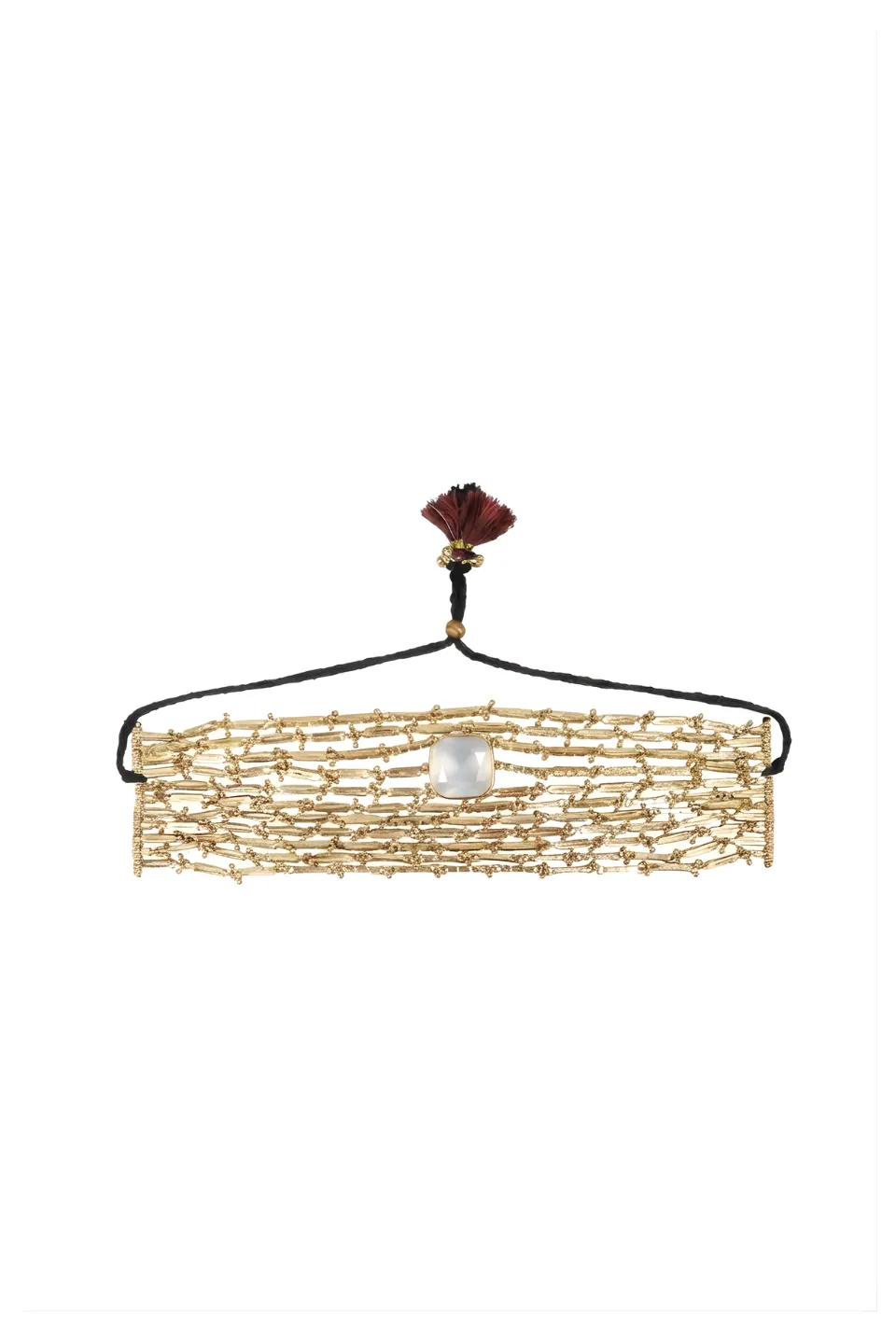 House of Tuhina Gaya Collana Baisa Gold classica