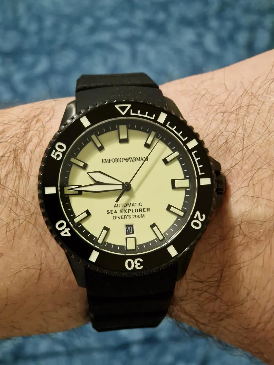 Emporio Armani automatico uomo grafite analogico