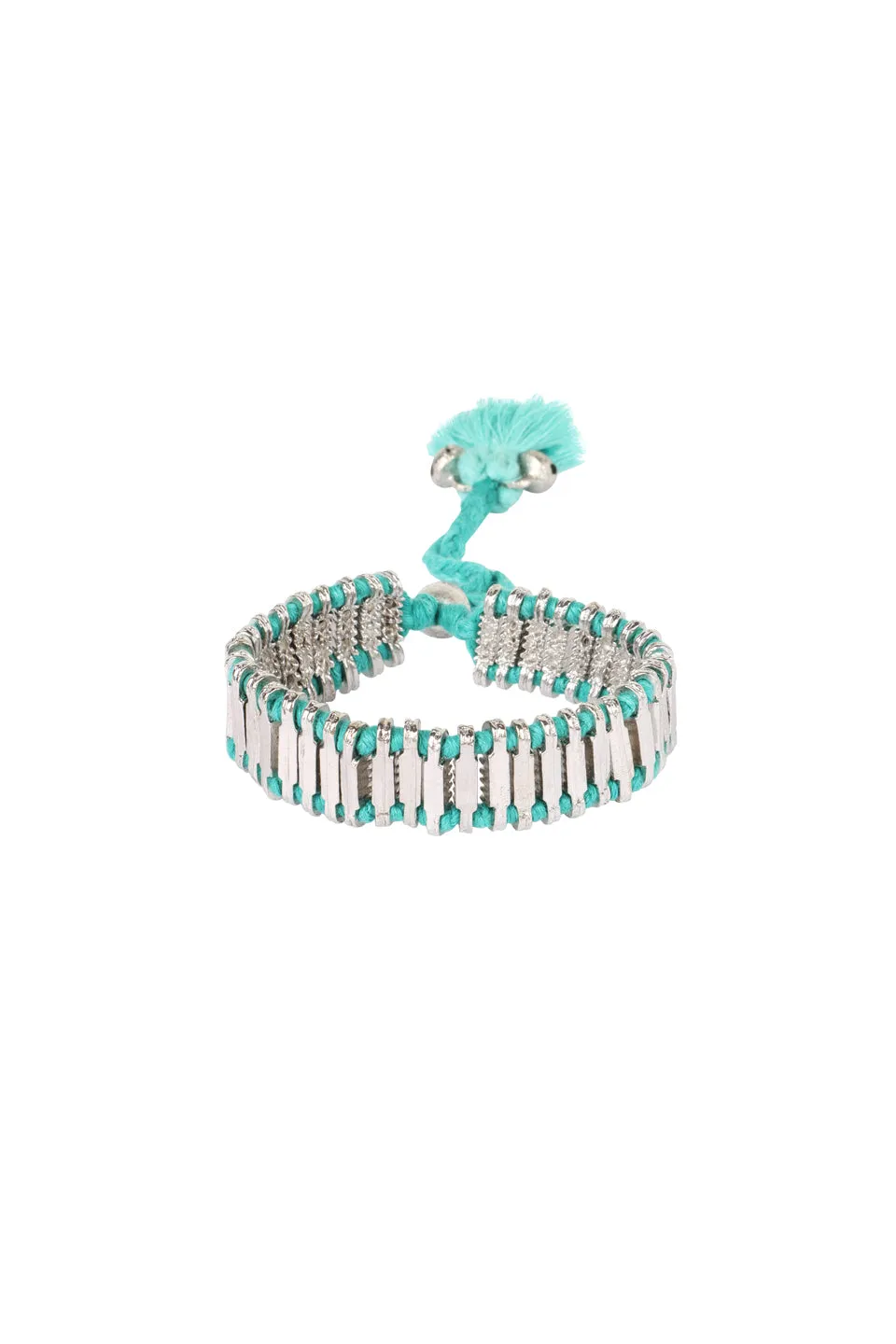 House of Tuhina Nabila 2 Stone bracciale argento rosa loto