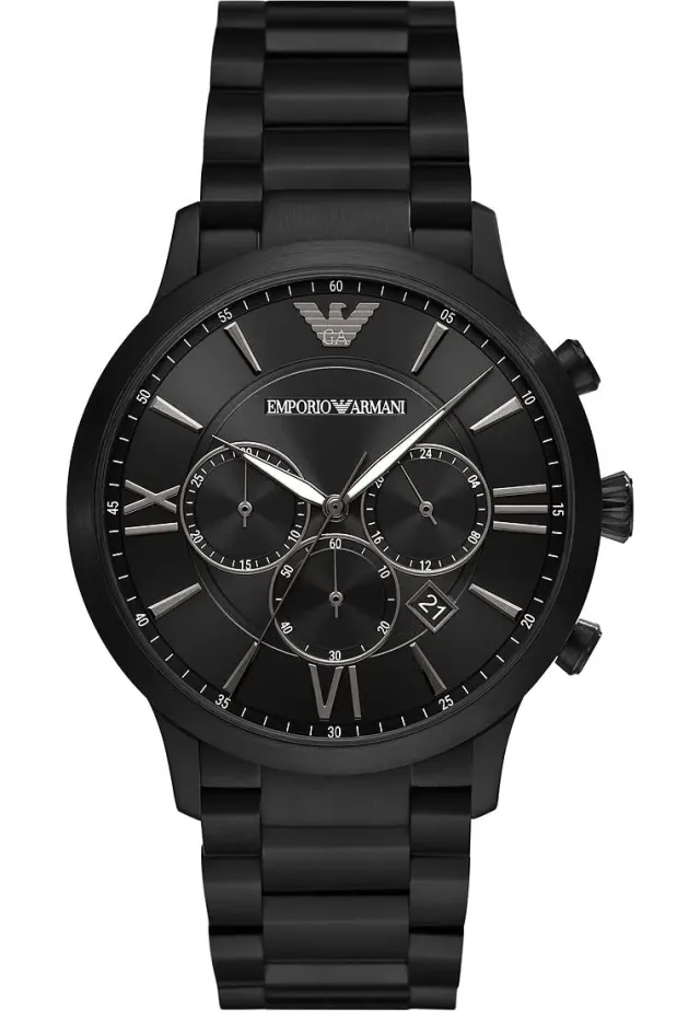 Emporio Armani AR11349 orologio uomo nero 43 mm acciaio
