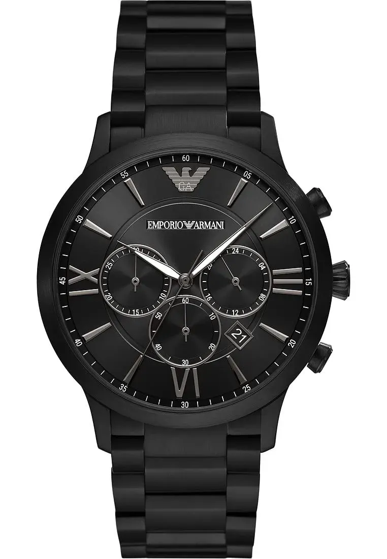 Emporio Armani AR11349 orologio uomo nero 43 mm acciaio