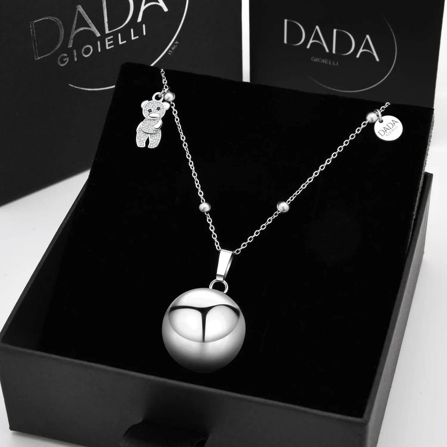 Dada Gioielli Chiama Angeli collana acciaio orsetto