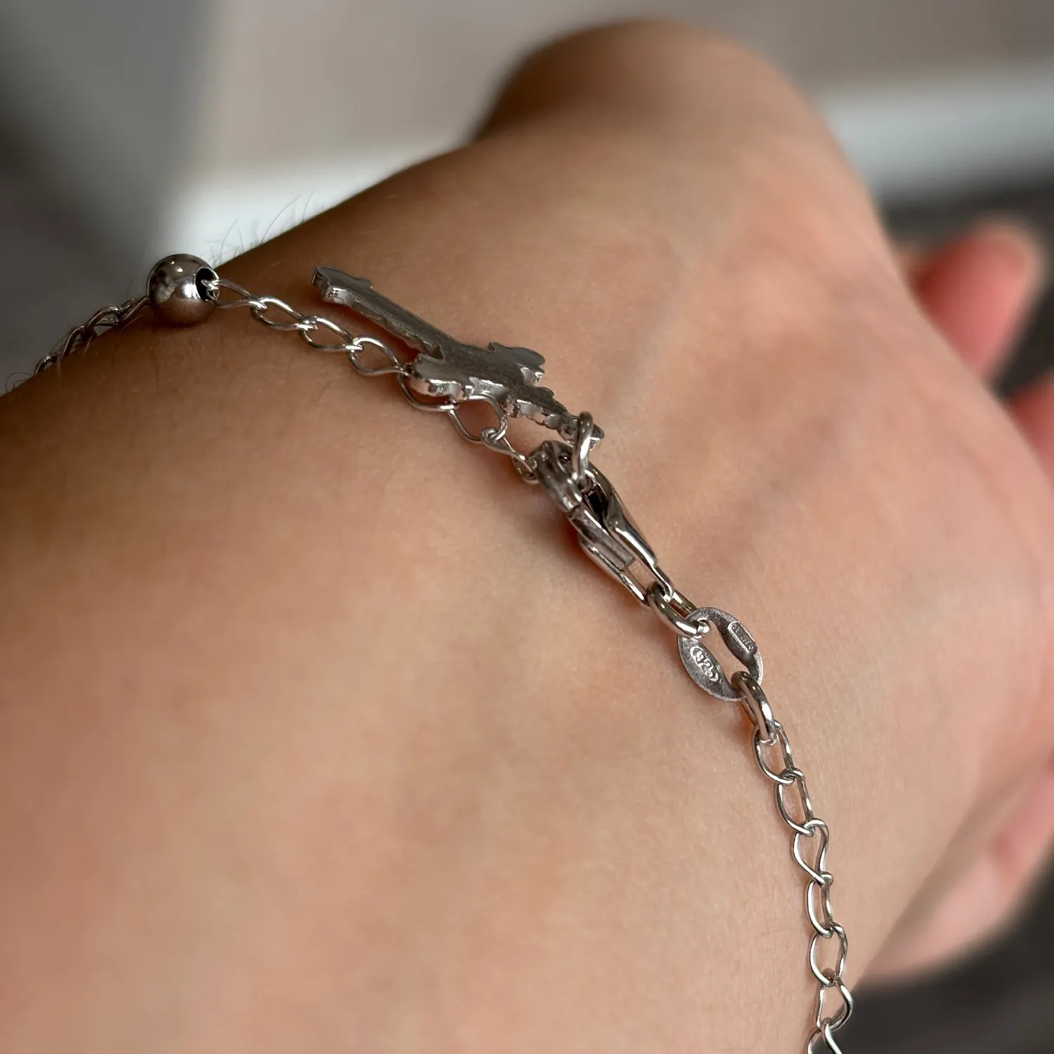 Ornamenta Rosario bracciale argento 925 grani 4mm 20cm