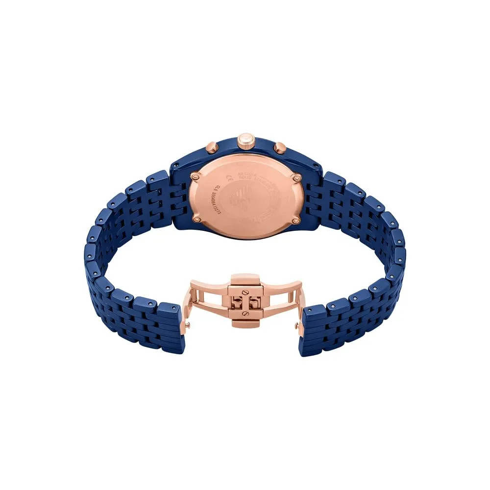 Emporio Armani AR70016 cronografo ceramica blu 43mm