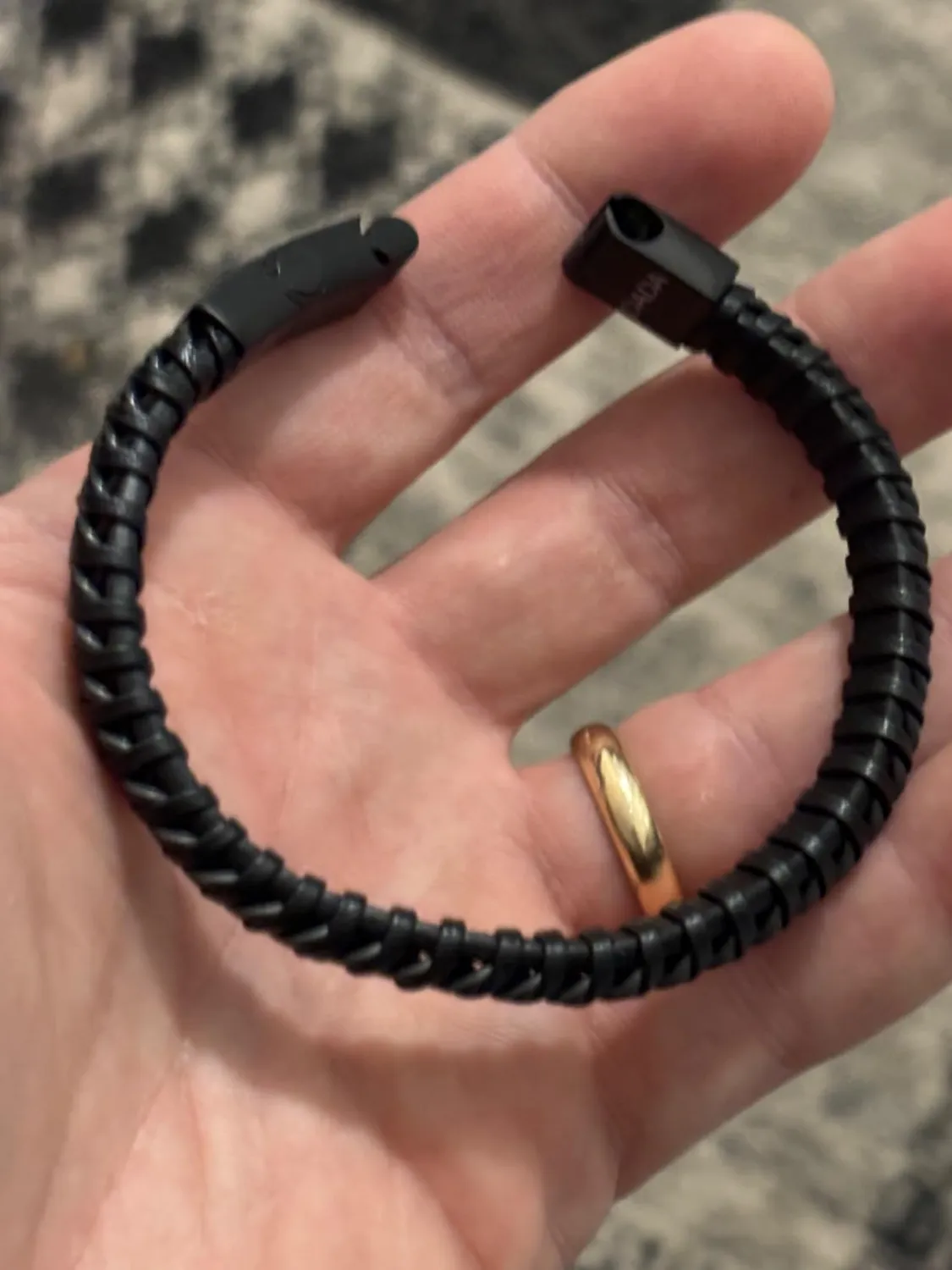 Dada Gioielli Catena Cubana Bracciale Uomo Argento Pelle