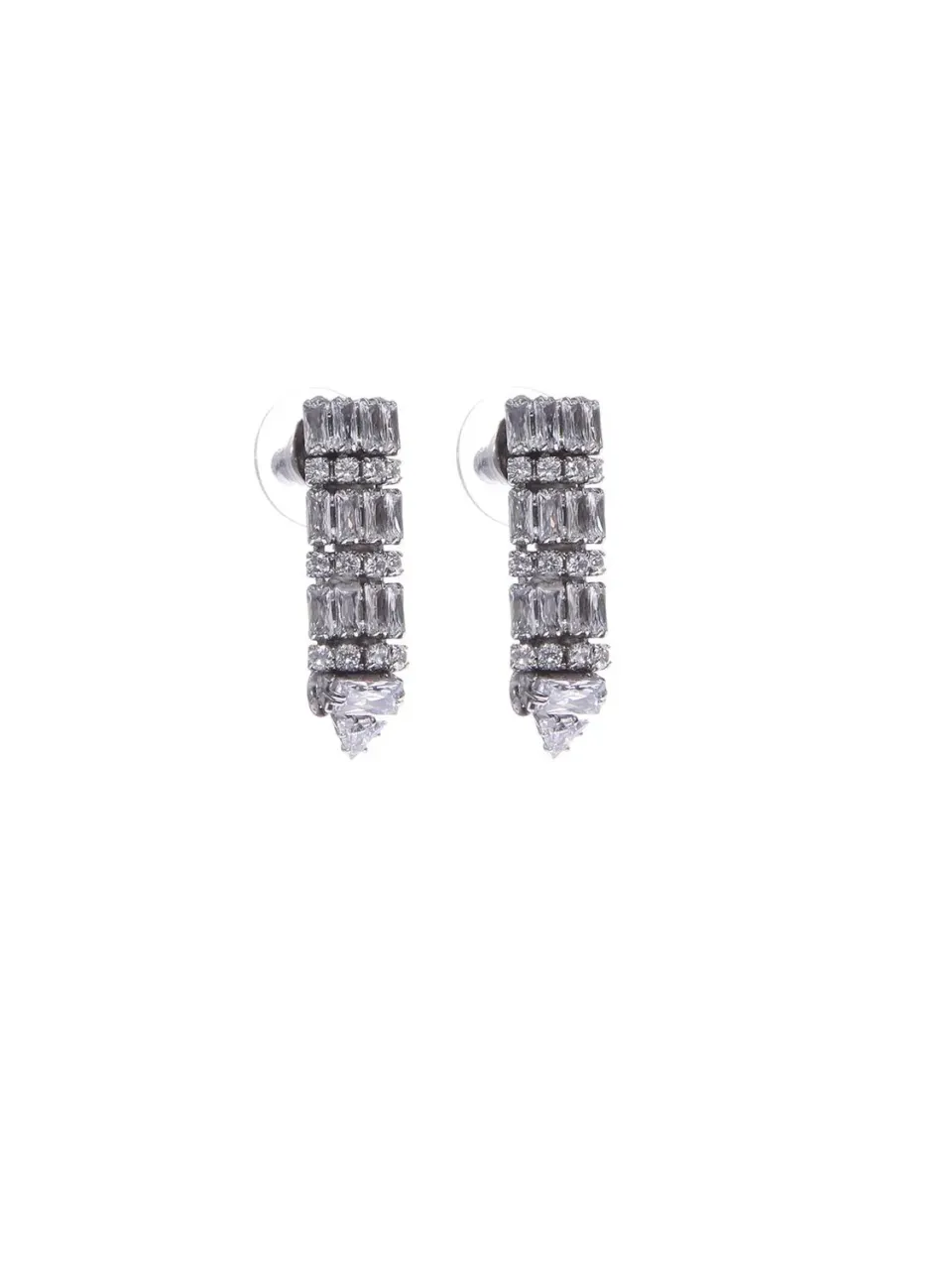 Rada Orecchini Cristalli Baguette e Strass Cristallo