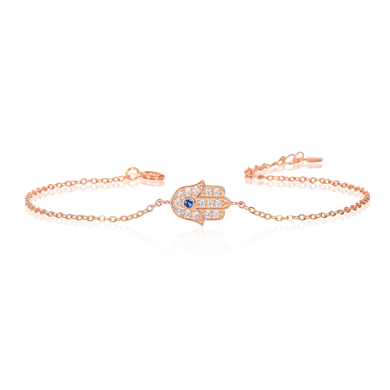 Diamond Treats Bracciale Mano Fatima Oro Giallo Argento 925