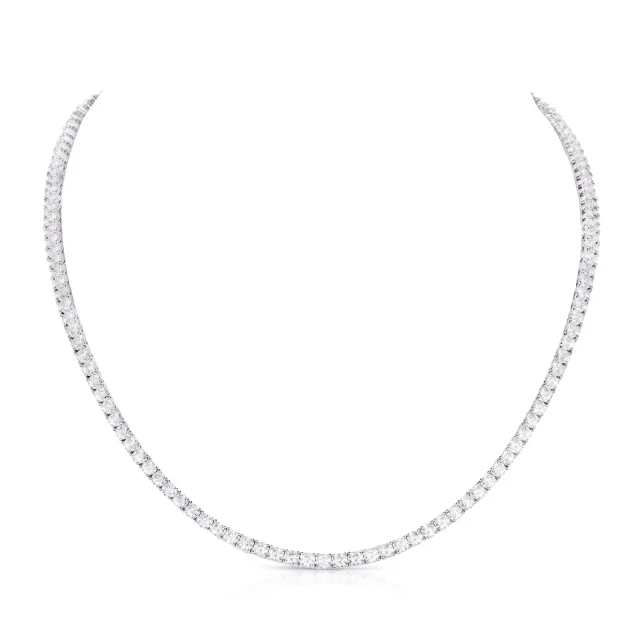 Diamond Treats Collana Tennis Argento 925 Zirconia 3mm Donna