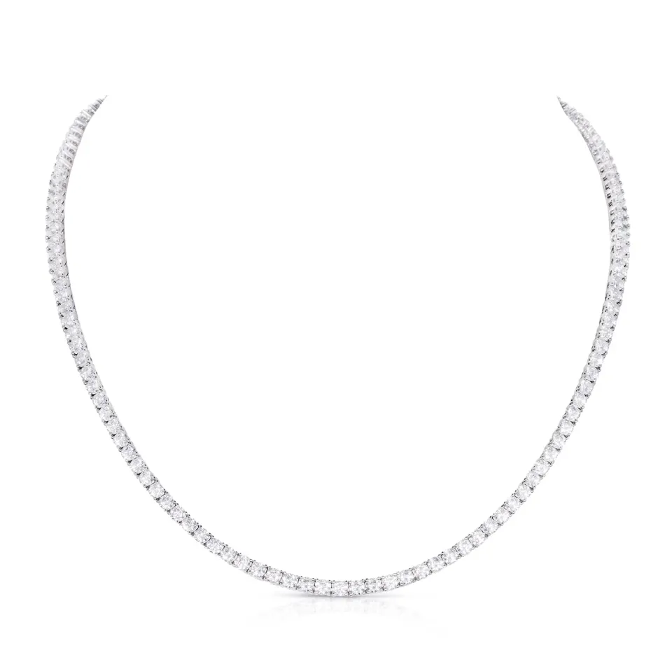 Diamond Treats Collana Tennis Argento 925 Zirconia 3mm Donna