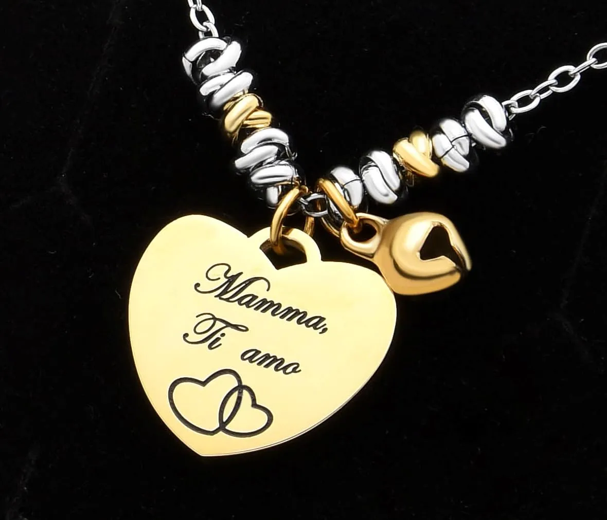 Dada Gioielli Collana Campanella Cuore Mamma Tutto Oro