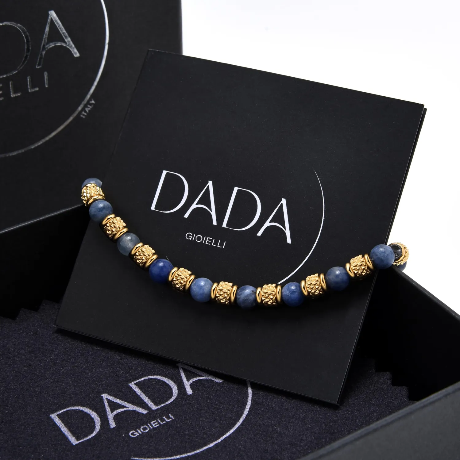 Dada Gioielli Significato bracciale sodalite oro 17+3 cm