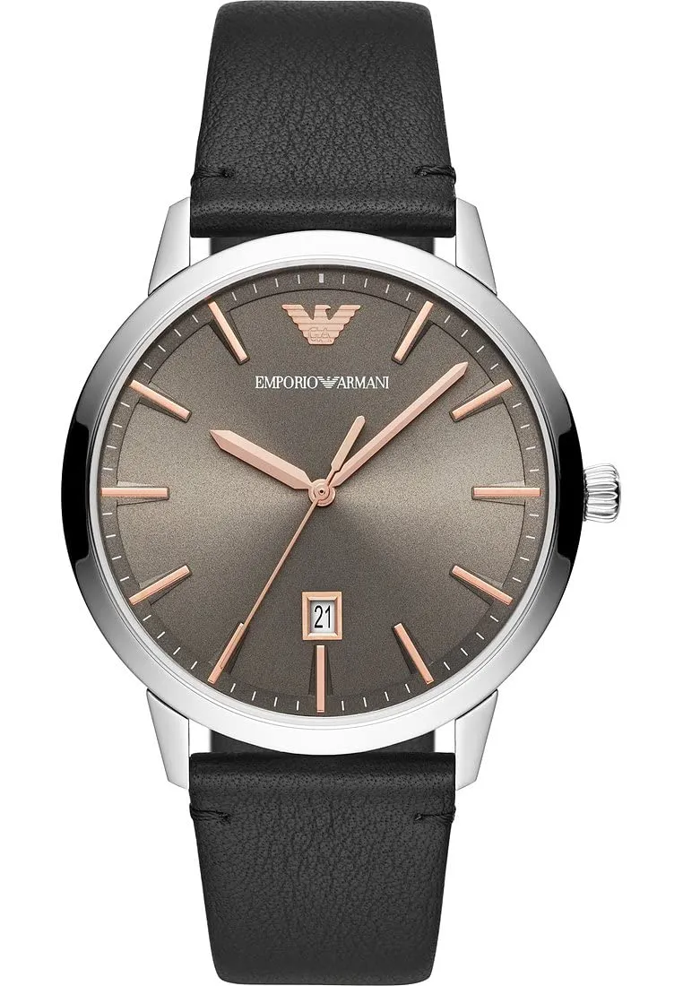 Emporio Armani Orologio Quarzo Nero Argento Uomo