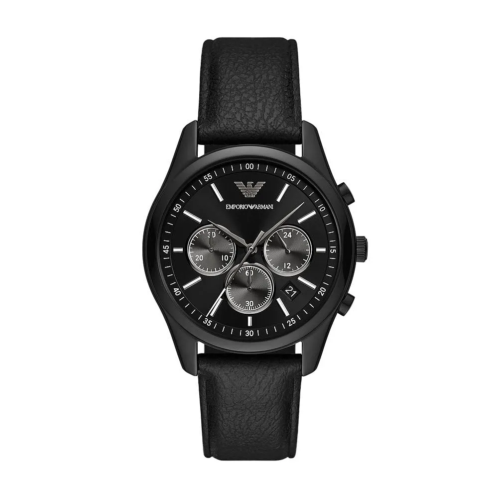 Emporio Armani orologio argento blu scuro uomo