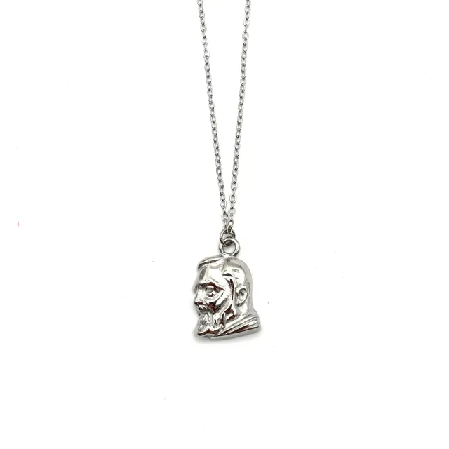 Ornamenta collana Padre Pio acciaio 40-45 cm devozionale