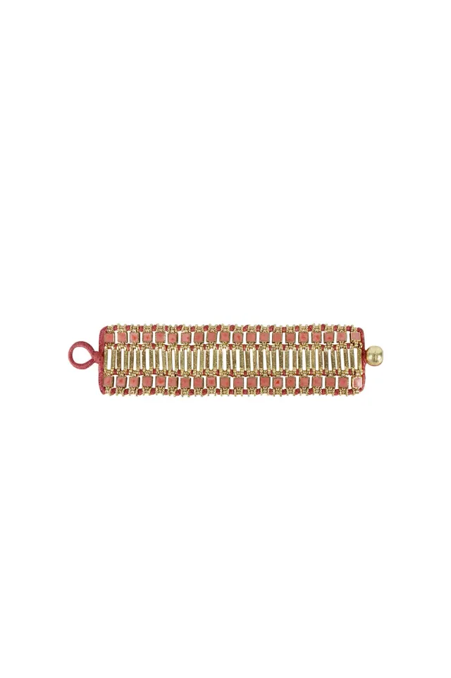 House of Tuhina Rudrani bracciale smaltato oro