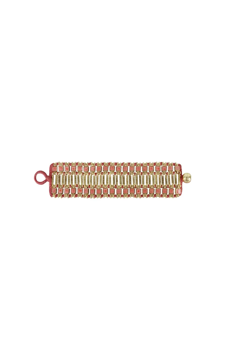 House of Tuhina Rudrani bracciale smaltato oro