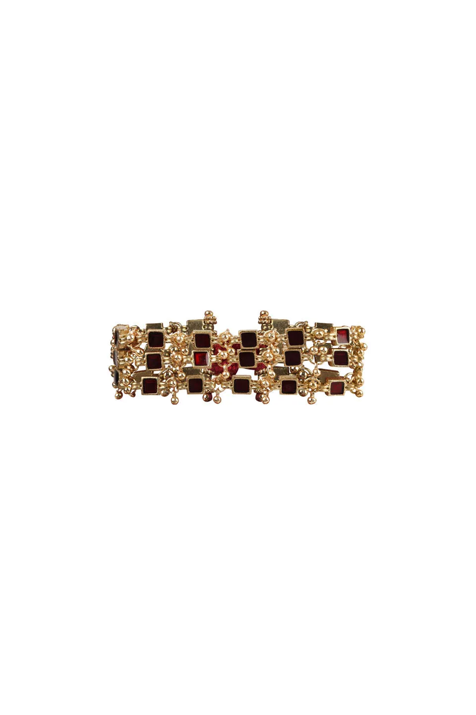 House of Tuhina Trajva Enamel River bracciale smalto menta fatto a mano