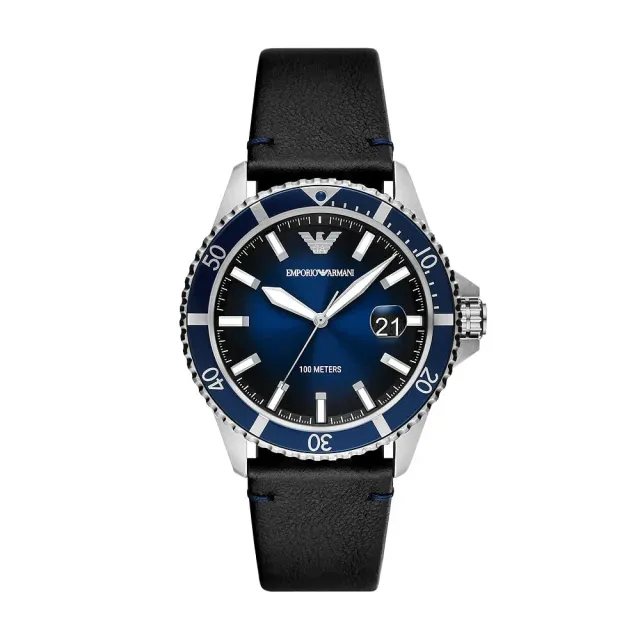 Emporio Armani orologio uomo cronografo 43mm silicone quarzo
