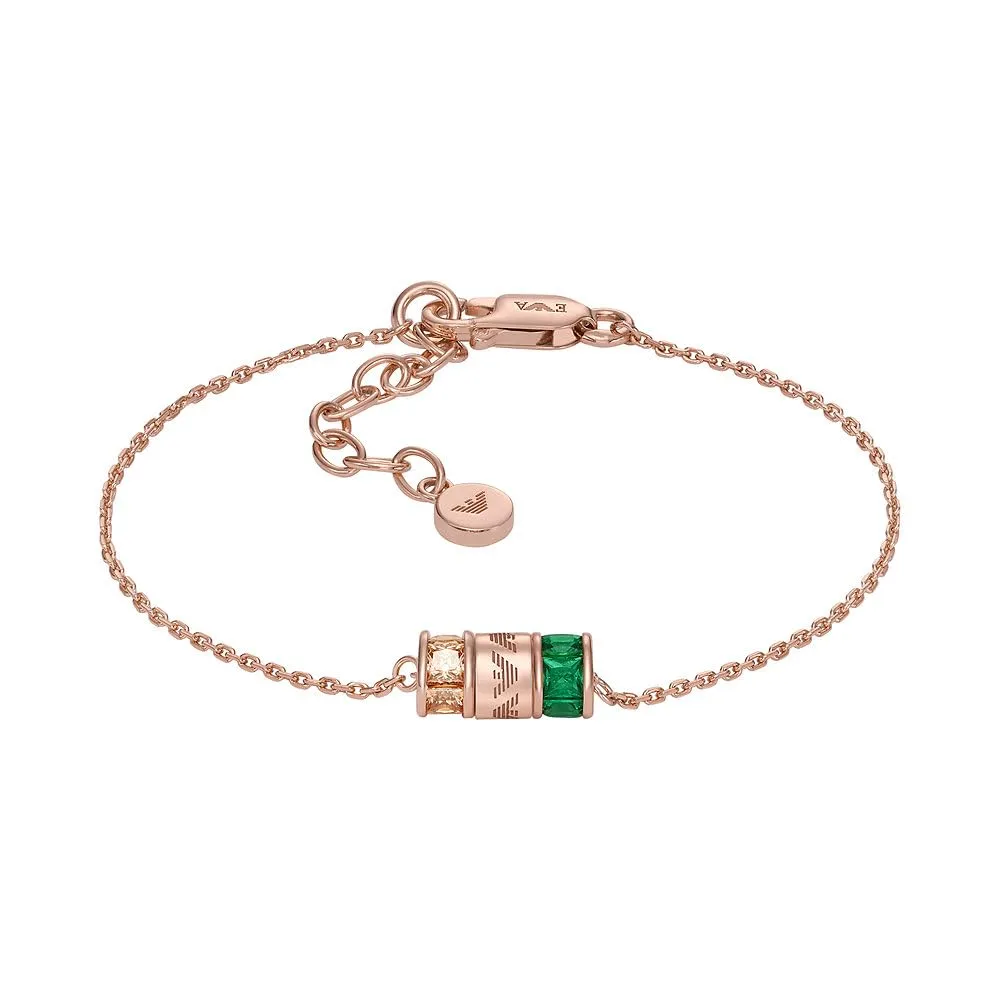 Emporio Armani EG3571221 Bracciale Verde Oro Rosa