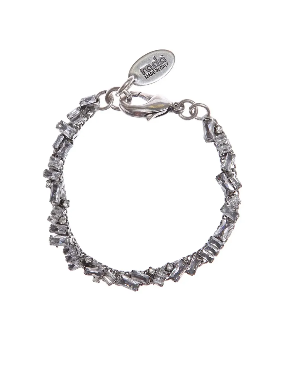 Rada Cristallo bracciale baguette con strass