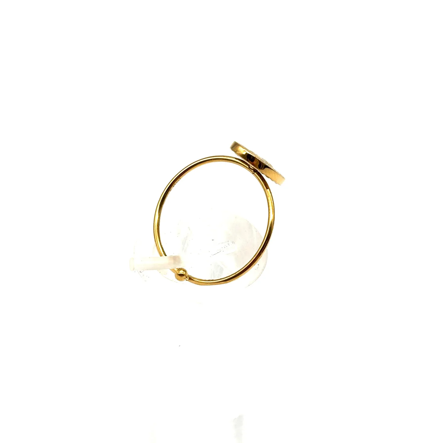 Ornamenta Medaglia Miracolosa anello sottile oro regolabile