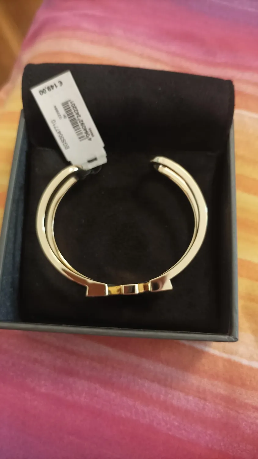 Emporio Armani EGS3047710 bracciale manchette oro cristalli