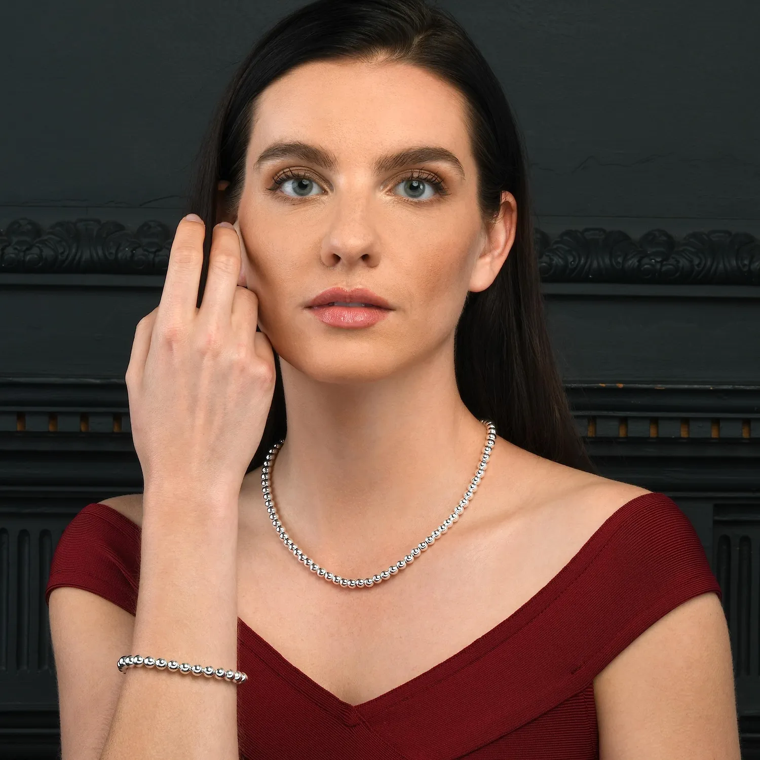 Diamond Treats Bracciale Sfere Argento 925 19 cm Donna