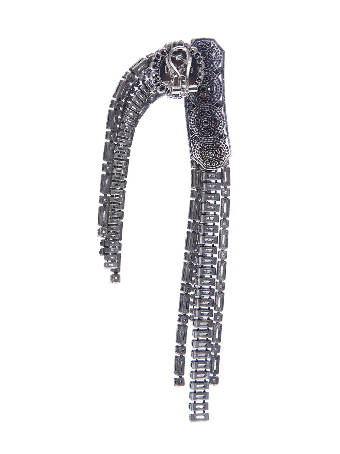Rada Frange Orecchini Cristallo Baguette Strass