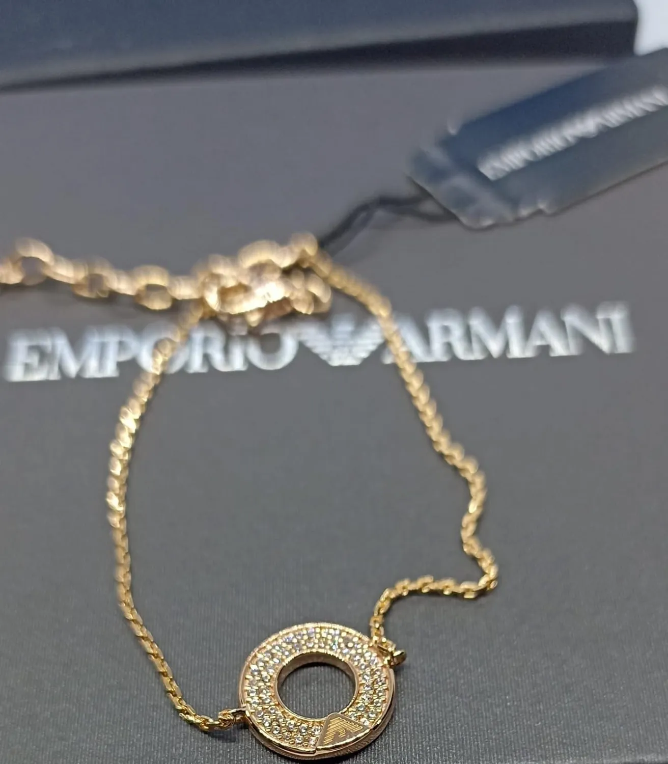 Emporio Armani EG3571221 Bracciale Verde Oro Rosa