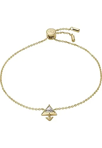 Emporio Armani bracciale oro smorzato acciaio coulisse