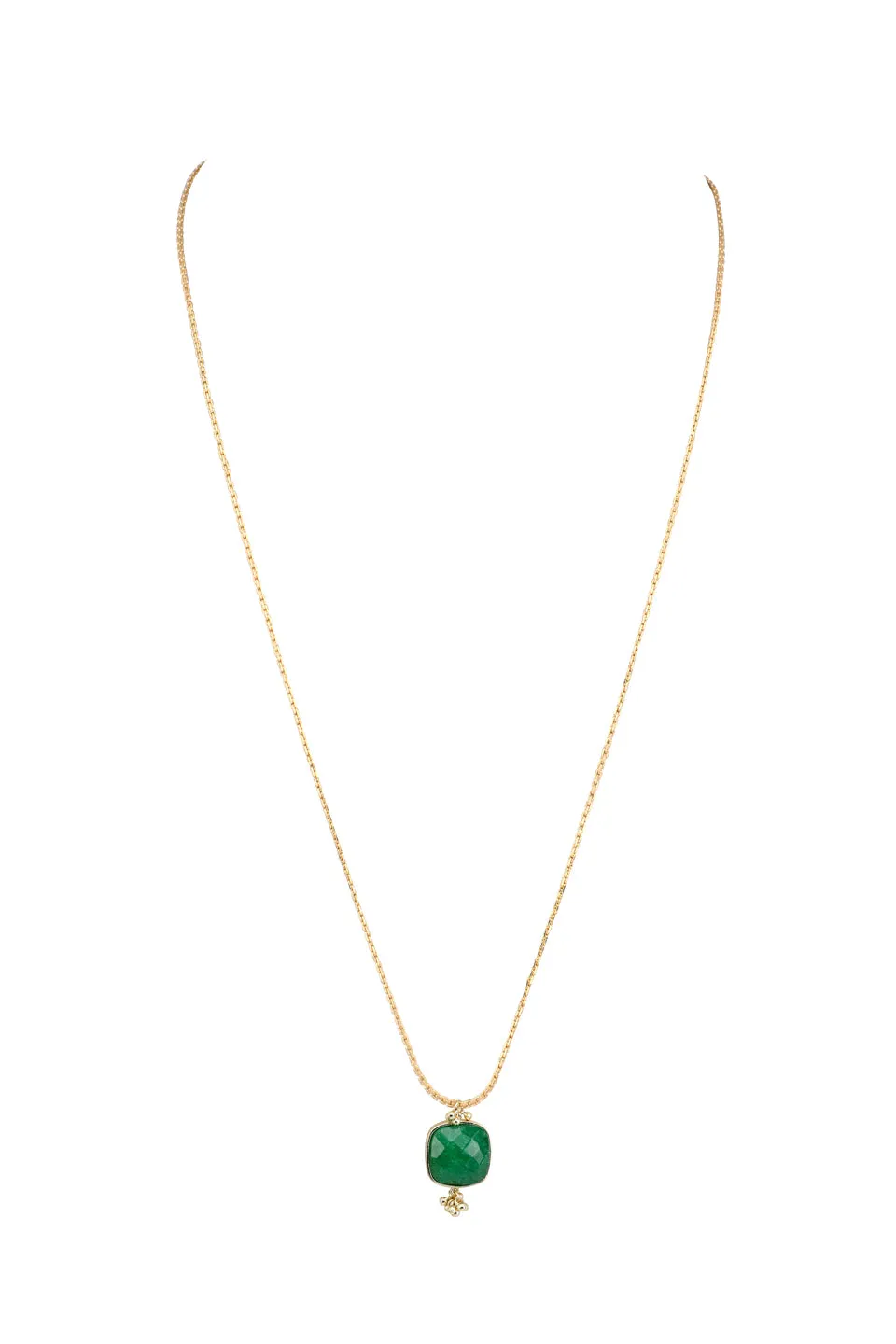 House of Tuhina Long Square Stone collana avorio pietra