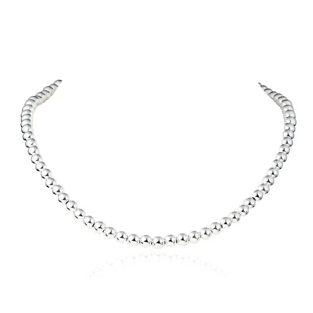 Diamond Treats Sfere 6mm collana argento girocollo palline