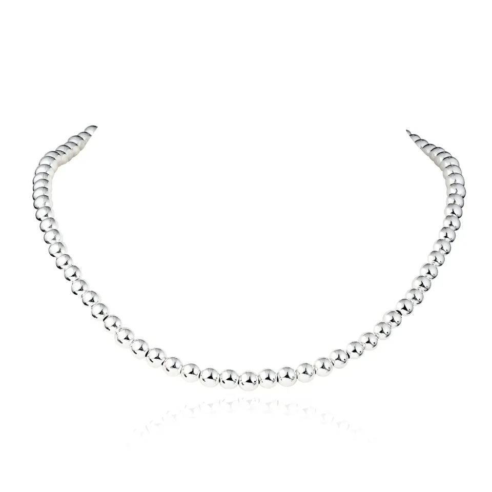 Diamond Treats Sfere 6mm collana argento girocollo palline