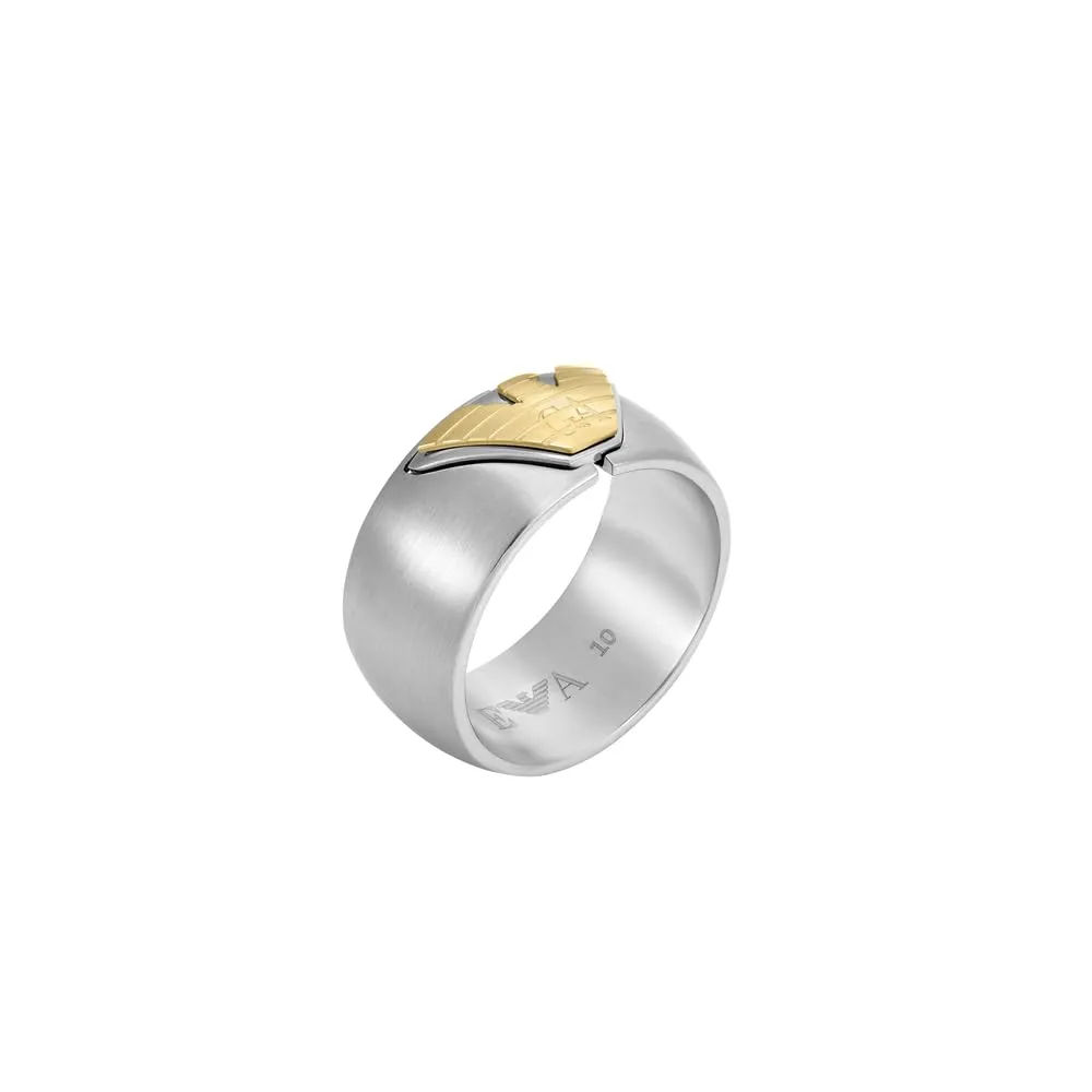 Emporio Armani EGS325404010 anello fascia multicolore spazzolato