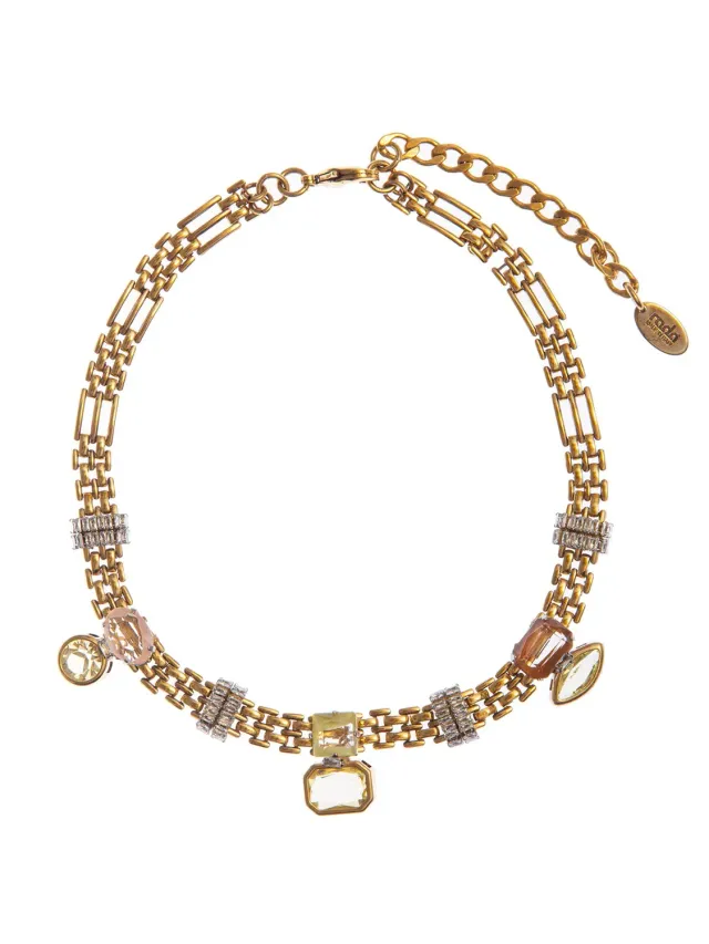 Rada Choker Catena con Pietre Collana Multicolore
