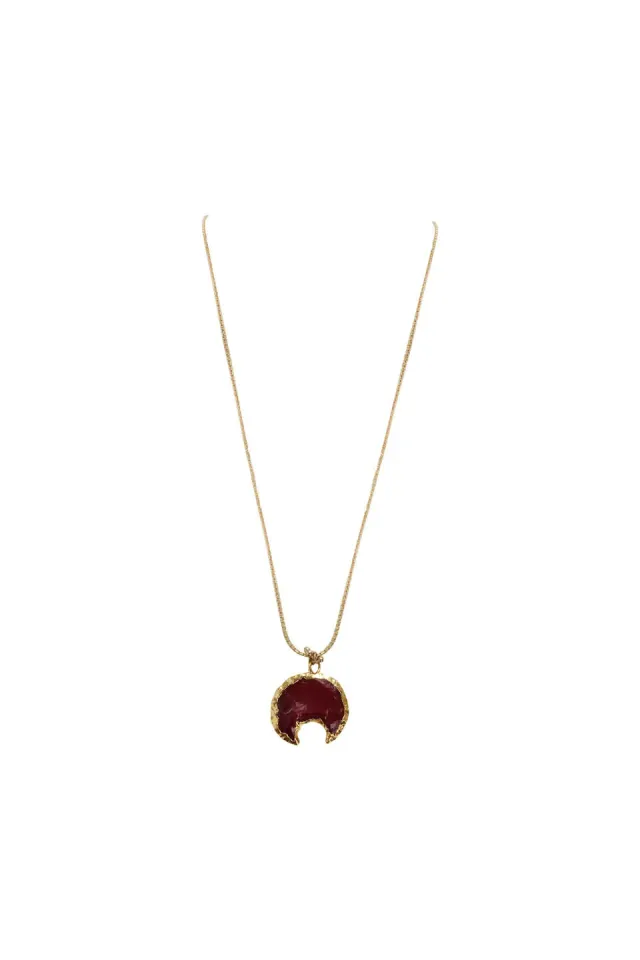 House of Tuhina Indrani collana marrone verde nero