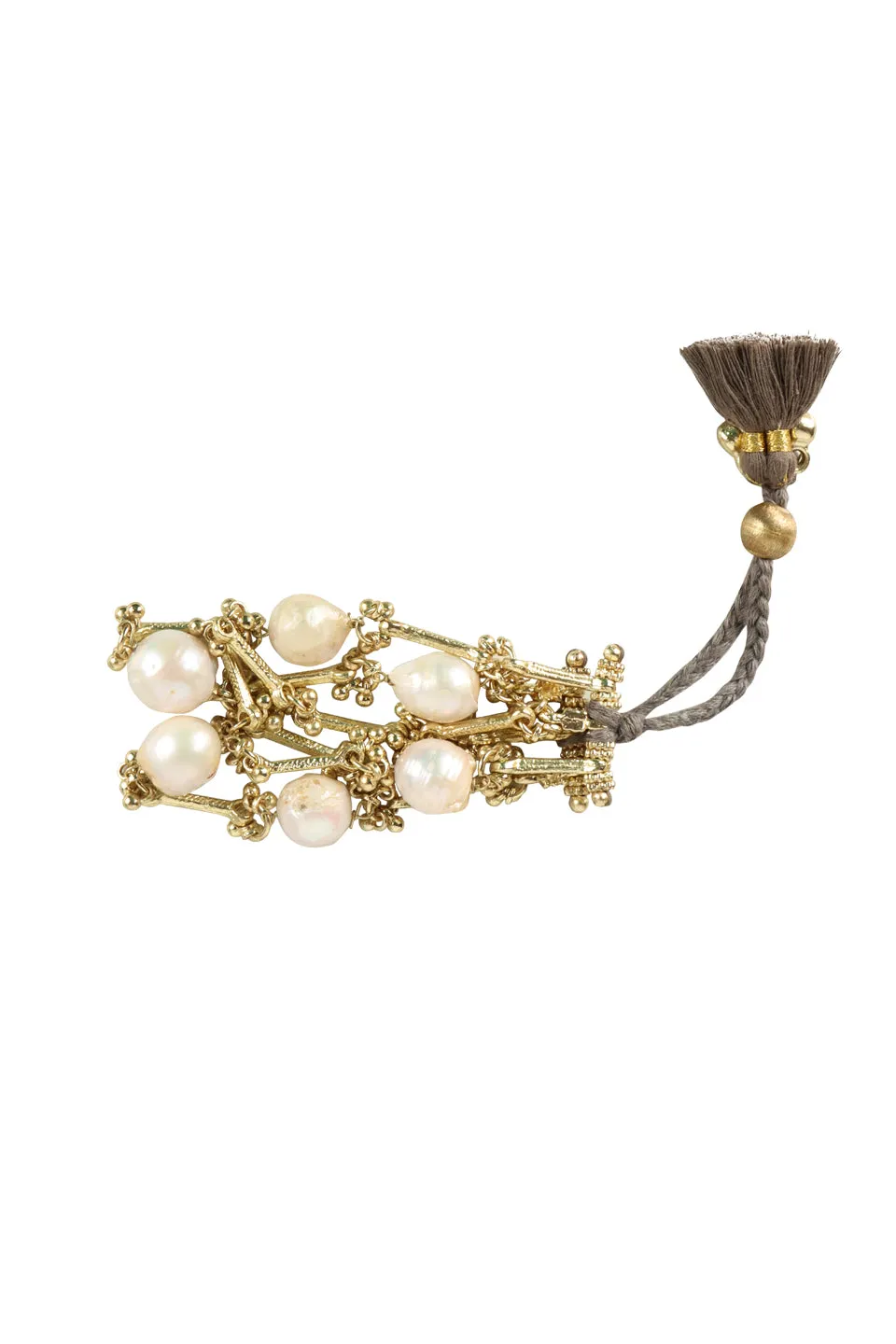 House of Tuhina Baisa Gold Uma bracciale dorato