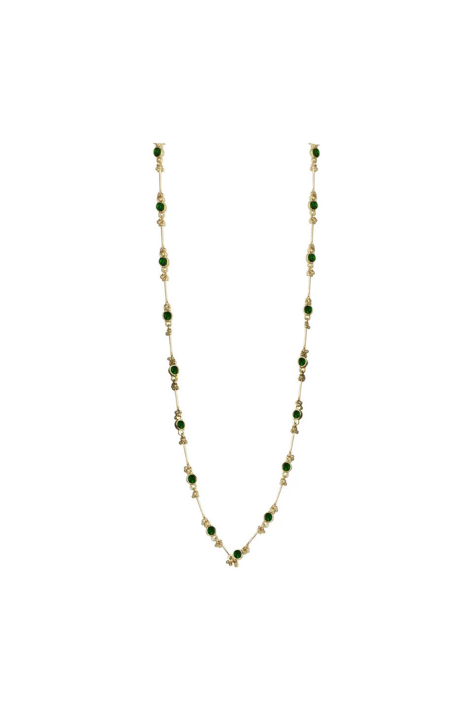 House of Tuhina Neerja collana bordeaux fatta a mano