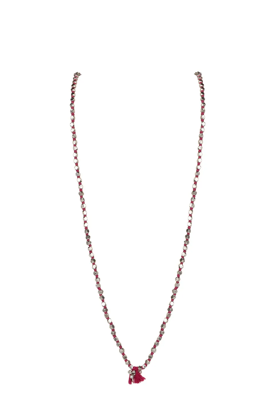 House of Tuhina Fuljhadi Magic collana lunga magenta